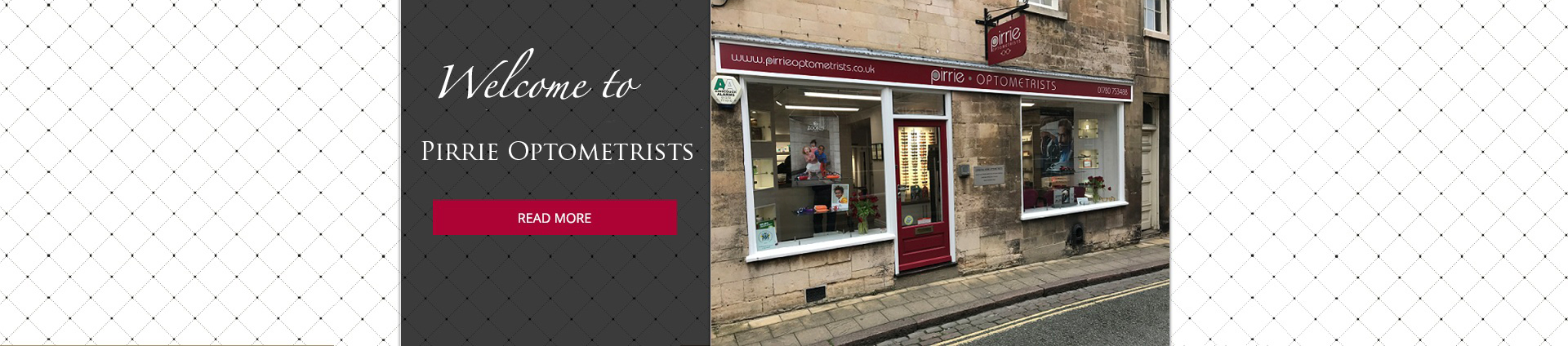 The Pirrie Optometrists practice on Maiden Lane in Stamford